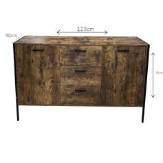 Brown wooden entrance cupboard 123*40*78
