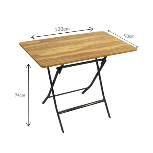 Portable rectangular folding wooden table 120*70*74 cm Portable rectangular folding wooden table 120*70*74 cm