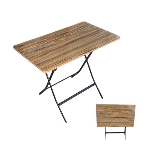 Portable brown wooden folding rectangular table 120*70*74 cm Portable brown wooden folding rectangular table 120*70*74 cm