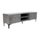 160cm grey patterned wood plasma table
