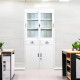 2-door white office file cabinet
