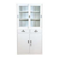 2-door white office file cabinet