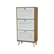3-drawer wooden shoe cabinet