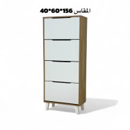 4-drawer wooden shoe cabinet