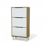3-drawer wooden shoe cabinet