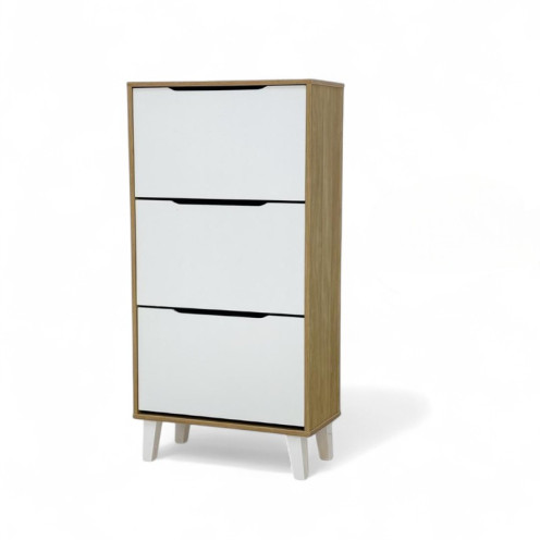 3-drawer wooden shoe cabinet