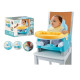 A high chair designed with 3 levels. A high chair designed with 3 levels.