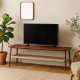 Nasmat TV table, wood and fabric, modern shape, 160 cm Nasmat TV table, wood and fabric, modern shape, 160 cm