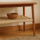 Nasmat TV table, wood and fabric, modern shape, 160 cm Nasmat TV table, wood and fabric, modern shape, 160 cm