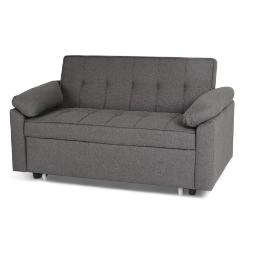 A luxurious and modern sofa bed in dark gray A luxurious and modern sofa bed in dark gray