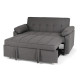 A luxurious and modern sofa bed in dark gray A luxurious and modern sofa bed in dark gray