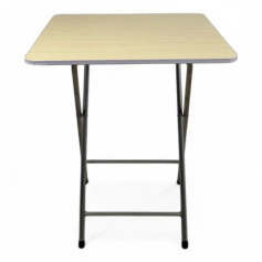 Lightweight folding square wooden table