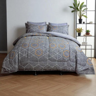6-piece embroidered double bedspread in various colors and modern designs