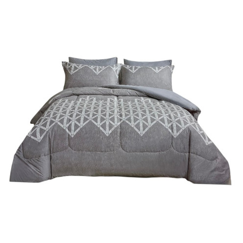 6-piece embroidered double bedspread in various colors and modern designs