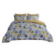 6-piece embroidered double bedspread in various colors and modern designs