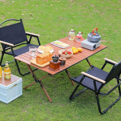 Small chair of fabric and iron folding black color