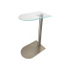 Single service table with black glass top, size 24*37*56 cm, in several colors and shapes