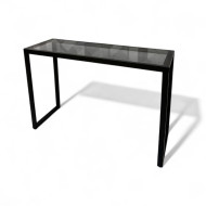 Classic black glass entrance, size 120 cm