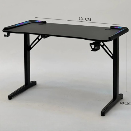 High-quality, modern LED gaming table, 120 cm - Turbo LED