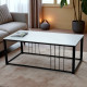 Rectangular ceramic coffee table with a modern and elegant design in several colors, 120*60*47 cm
