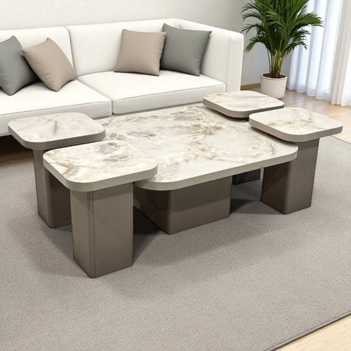 طقم طاولات خشبي تركي مربع بتصميم فاخر بعدة الوان طقم طاولات خشبي تركي مربع بتصميم فاخر بعدة الوان