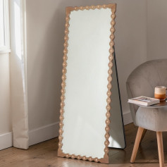 مرايا ستاند بإطار خشبي بتصميم مميز وحديث مقاس 160سم