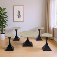 5-piece wooden tea table set in several colors