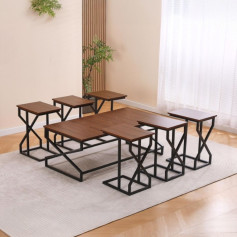 طقم طاولات قهوة بعدة الوان عصري وحديث 120*60*45