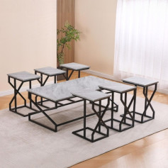 طقم طاولات قهوة بعدة الوان عصري وحديث 120*60*45