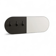 Modern Black 90x30 Mirror with Hanger
