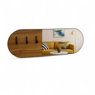 Modern Brown 90x30 Mirror with Hanger