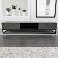 Meuble TV plasma moderne 180 cm gris