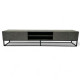 Meuble TV plasma moderne 180 cm gris