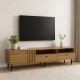 Plasma table / TV table, brown, modern and elegant shape, 180 cm