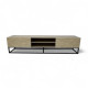 Plasma TV table with an elegant and sophisticated design in beige, 160 cm