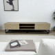 Plasma TV table with an elegant and sophisticated design in beige, 200 cm.