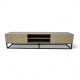Plasma TV table with an elegant and sophisticated design in beige, 200 cm.