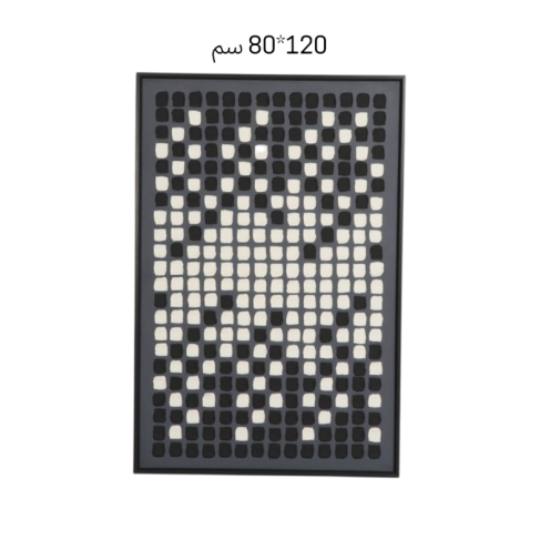 Black wall painting with beautiful dots, 120*80 cm