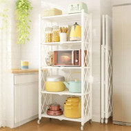 5-Shelf Foldable Metal Stand in Multiple Colors