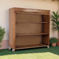 2m x 2m Multipurpose Storage Cabinet in Brown