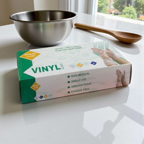 كرتون قفازات شفاف فينيل بدون بودرة (70 قفاز) كرتون قفازات شفاف فينيل بدون بودرة (70 قفاز)