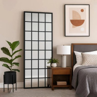 80*180 cm black divider mirror with elegant and luxurious design