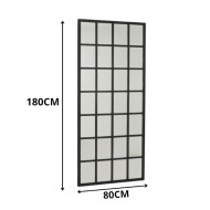 80*180 cm black divider mirror with elegant and luxurious design