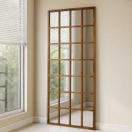 80*180 cm wooden divider mirror with an elegant and luxurious design