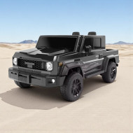 Electric car for children, modern chassis, black color