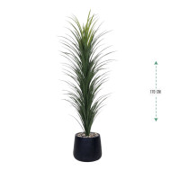 170cm tall black fiberglass cactus plant
