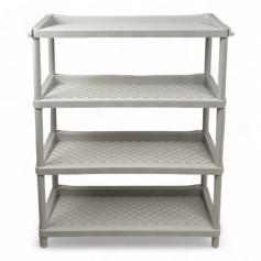 Shoe rack four floors strong plastic after colors with hanging in the corners
