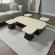1+4 table set, modern and elegant, marble alternative floor