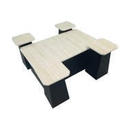 1+4 Marble Coffee Table Set with Elegant and Luxurious Design