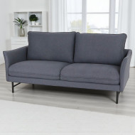 A beautiful, elegant, and high-quality 3-seater sofa in navy blue.